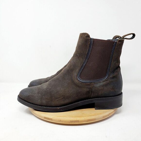 Thursday Chelsea Boots Womens 8 Duchess Brown Suede Everyday Pull On Shoes - Picture 1 of 13